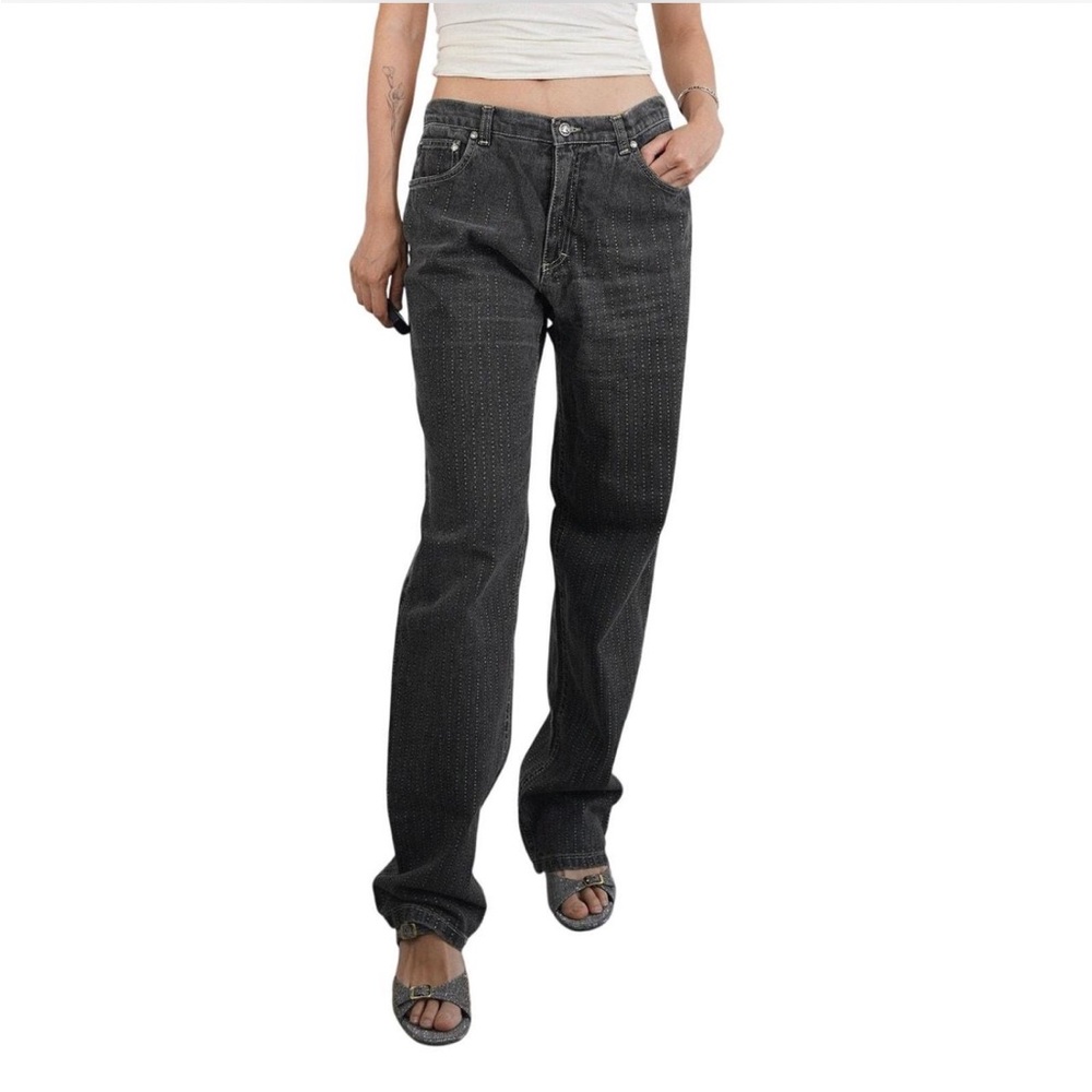 vintage roberto cavalli black denim jeans